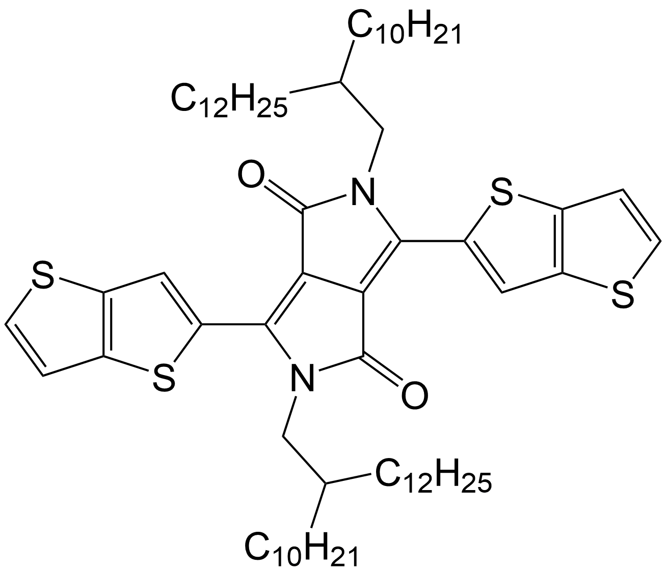 "2,5-Bis(2-decyltetradecyl)-2,5-dihydro-3,6-dithieno[3,2-b]thien-2-ylpyrrolo[3,4-c]pyrrole- 1,4-dione"/1246679-12-8
